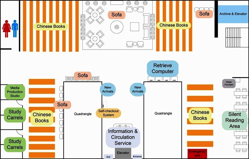 圖書館2樓平面圖(英)
