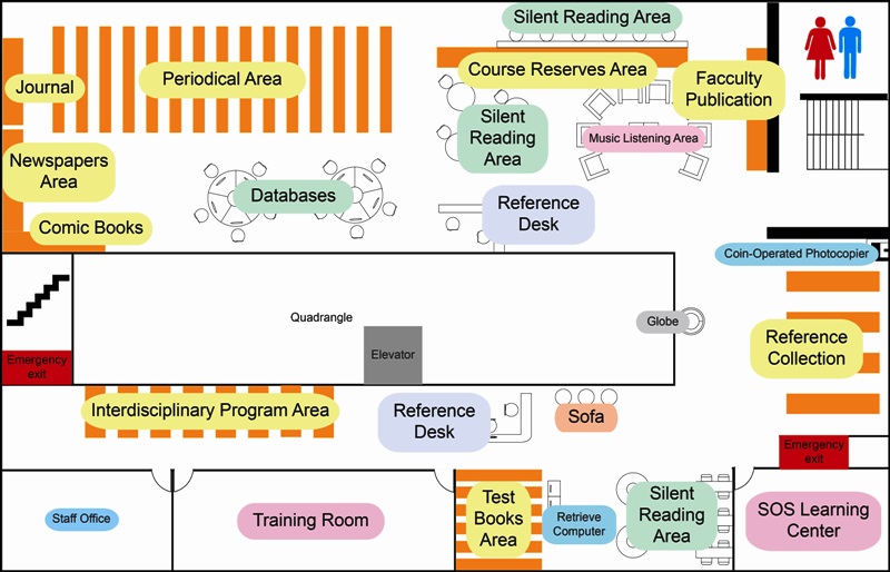 圖書館4樓平面圖(英)